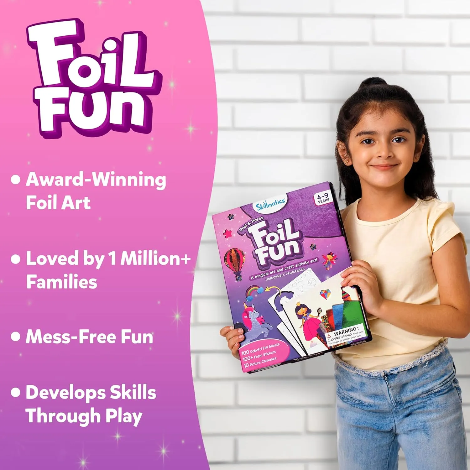 Skillmatics Foil Fun — Unicorns & Princesses (Ages 4–9)